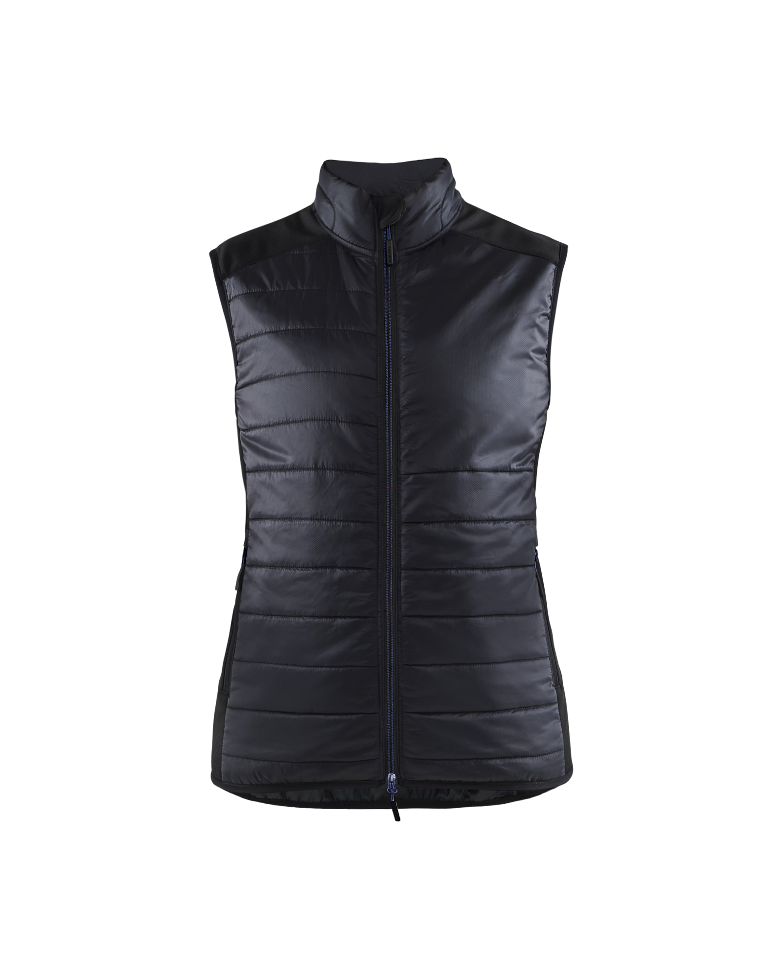 Blåkläder Dames gevoerde bodywarmer 3864 - Zwart/Donker marineblauw voorkant