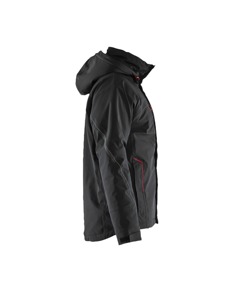 Blåkläder Lichtgewicht winterjas 4-weg stretch 4484 - Zwart/Rood zijkant