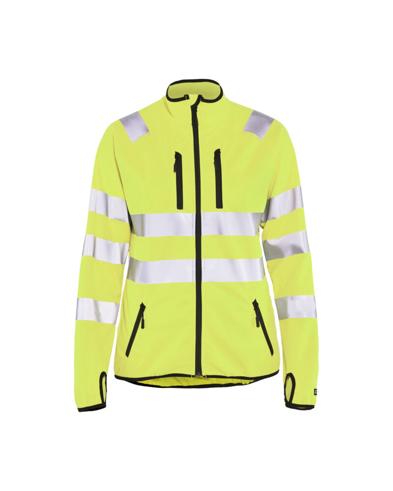 Blåkläder Dames Softshell jack High Vis 4926 - High Vis Geel voorkant