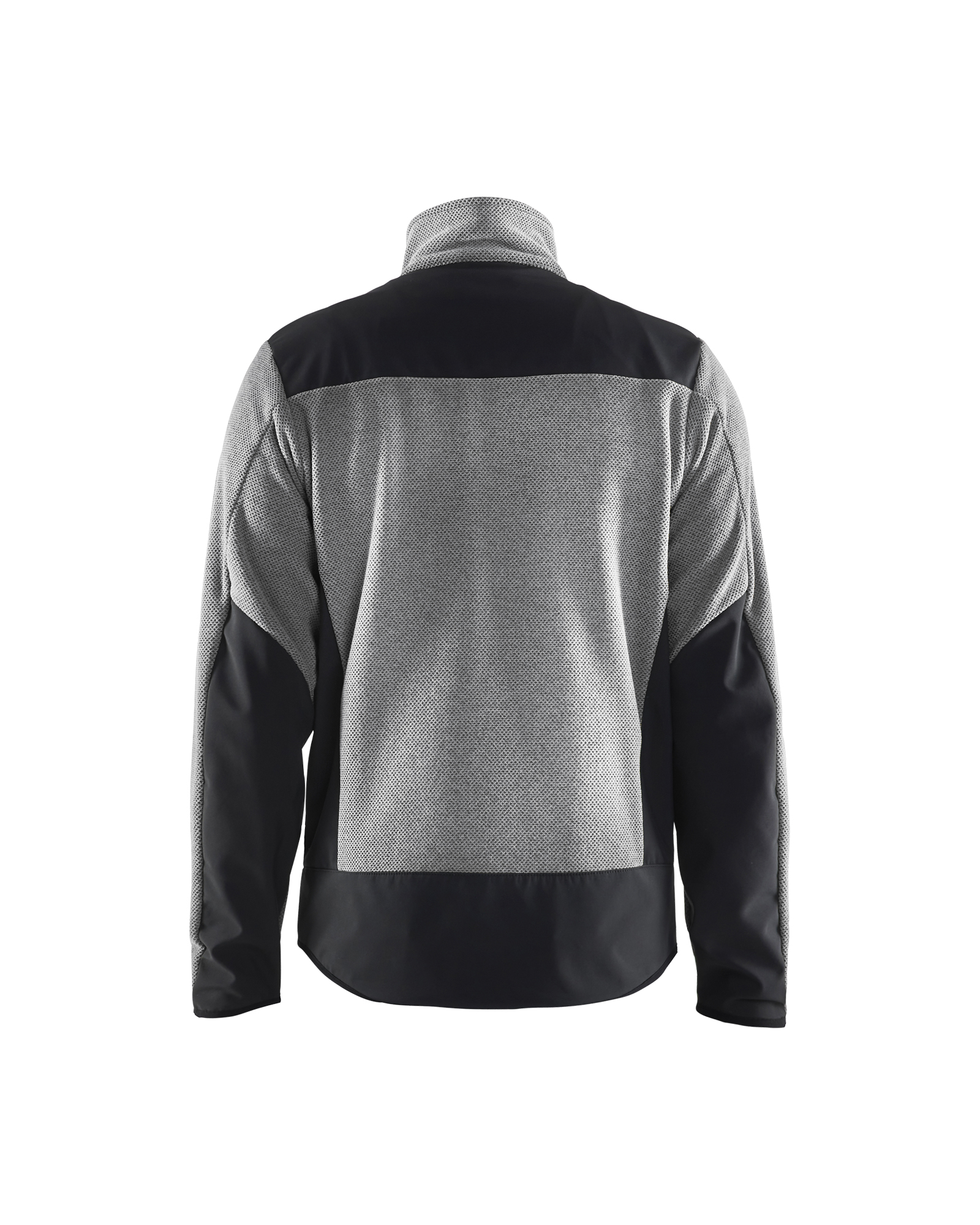 Blåkläder Gebreid vest met softshell 5942 - Grijs mêlee/Zwart achterkant