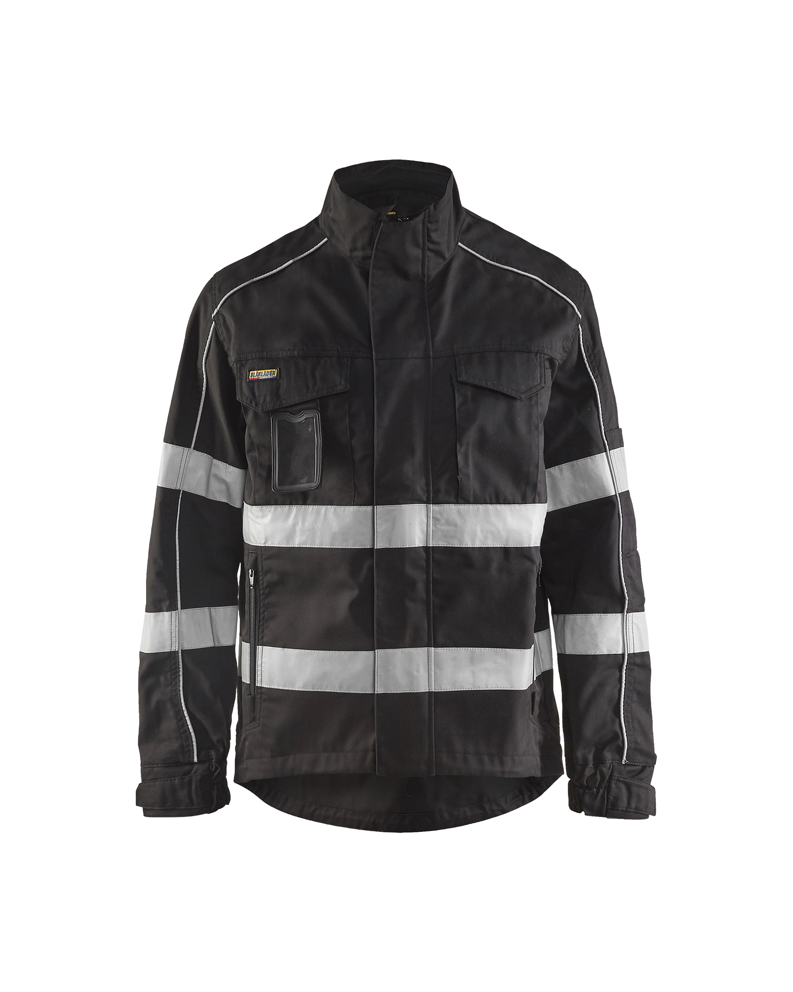 Blåkläder Jack. Ongevoerd High Vis 4051 - Zwart voorkant