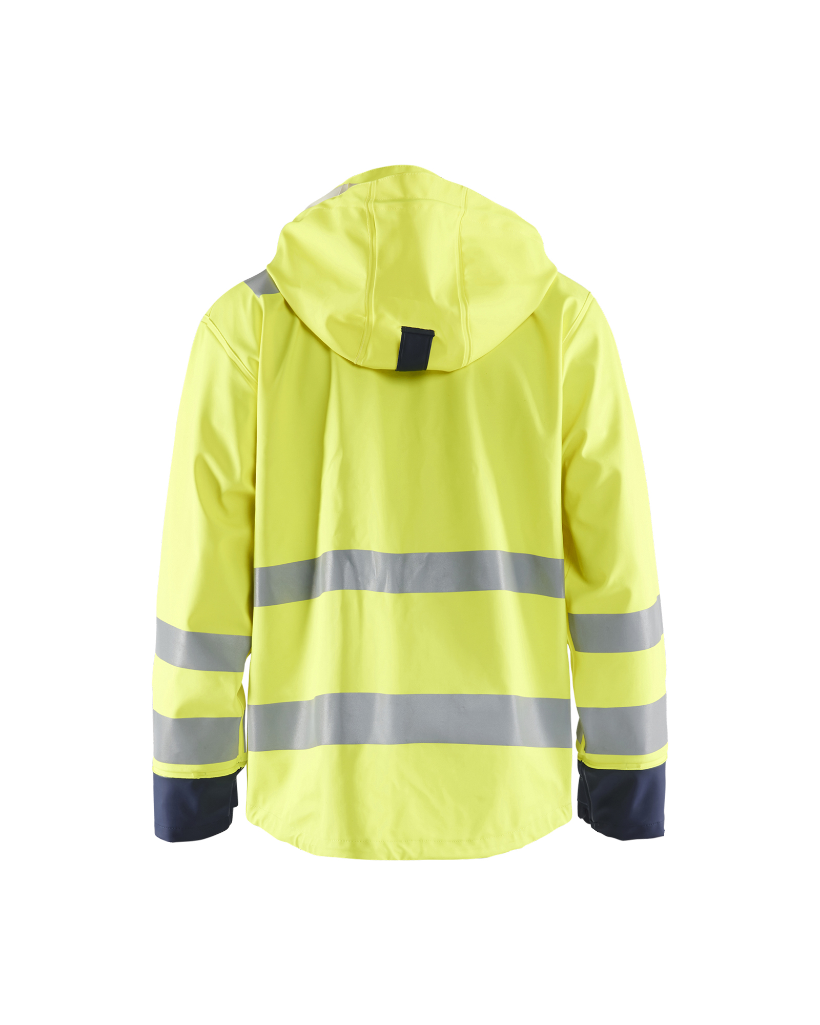 Blåkläder Multinorm regenjas LEVEL 2 4313 - High Vis Geel/Marineblauw achterkant