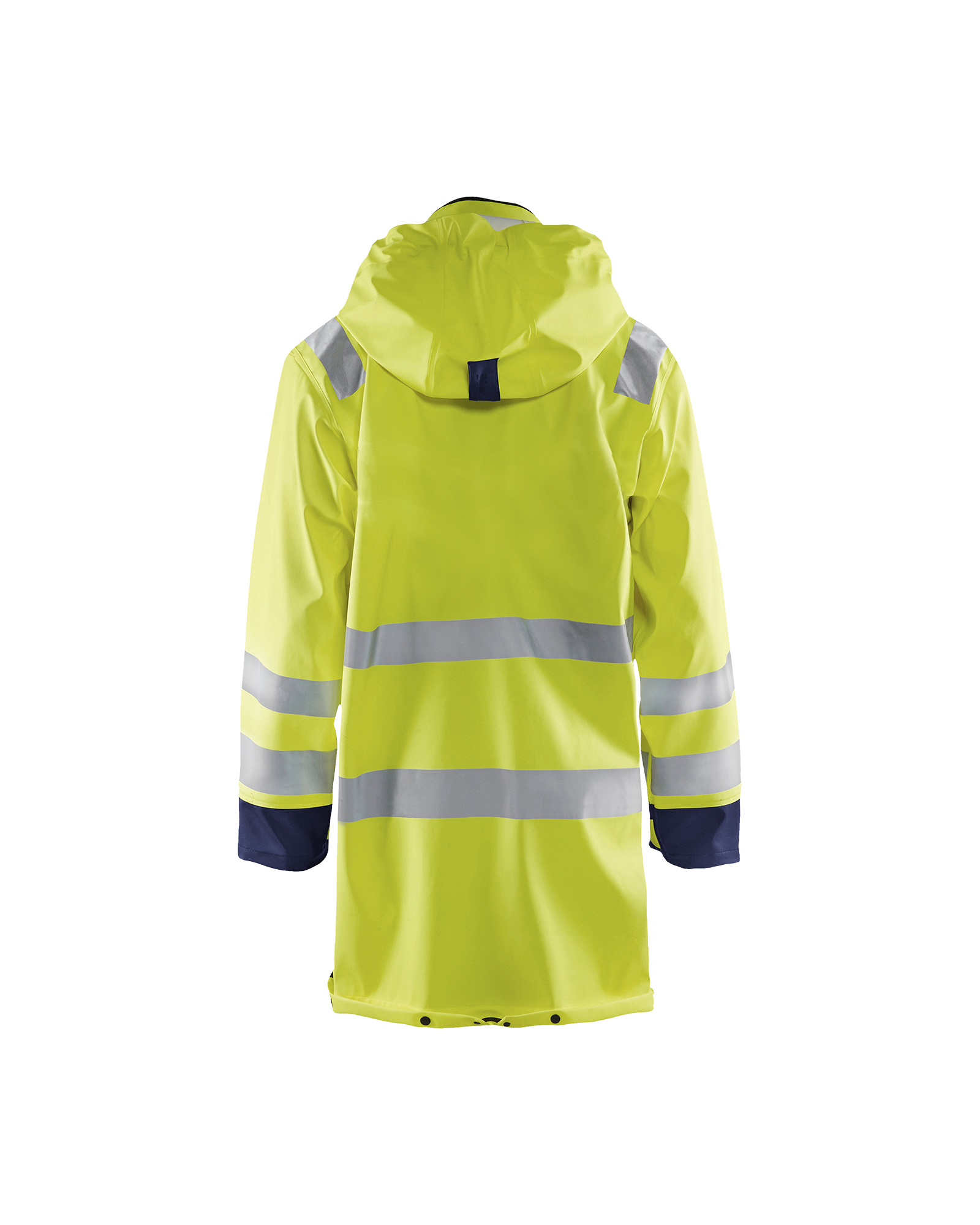 Blåkläder Regenparka High Vis LEVEL 3 4326 - High Vis Geel/Marineblauw achterkant