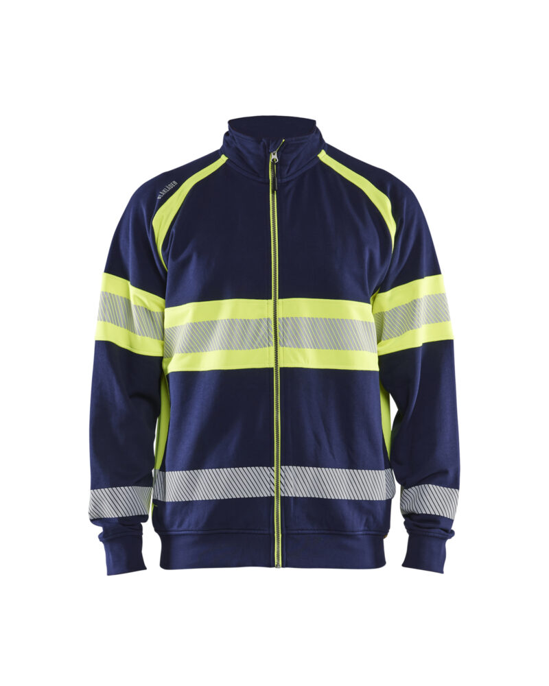 Blåkläder Sweatshirt met rits High vis 3551
