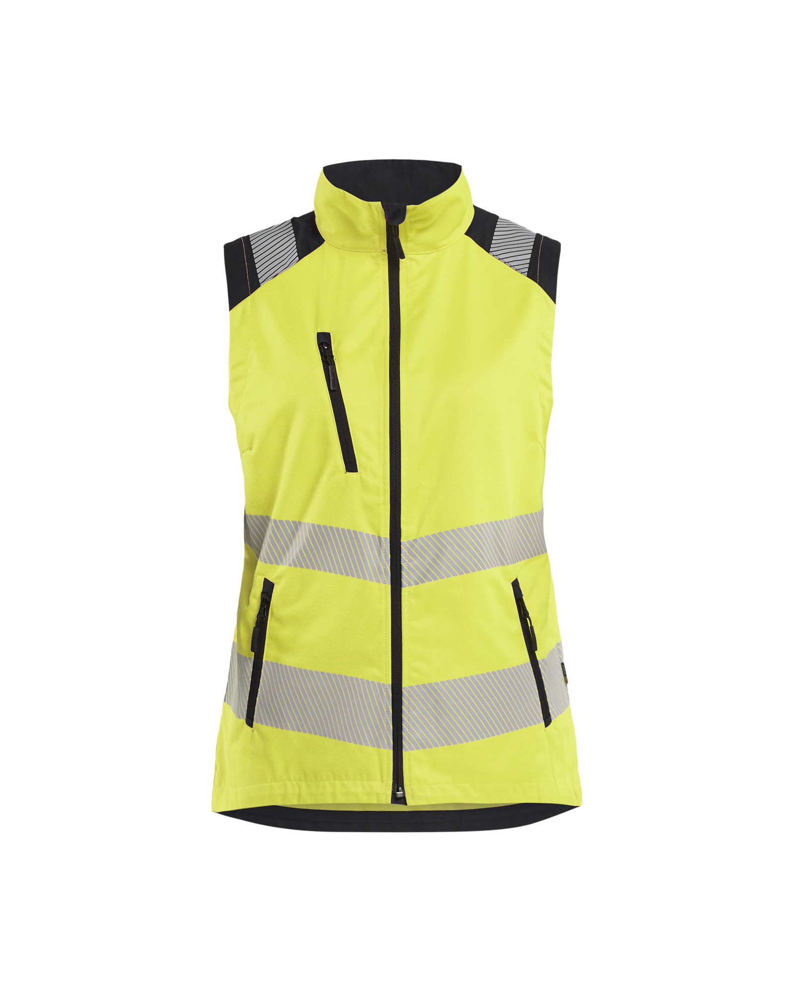 Blåkläder Dames bodywarmer High Vis 3092 - High Vis Geel/Zwart voorkant