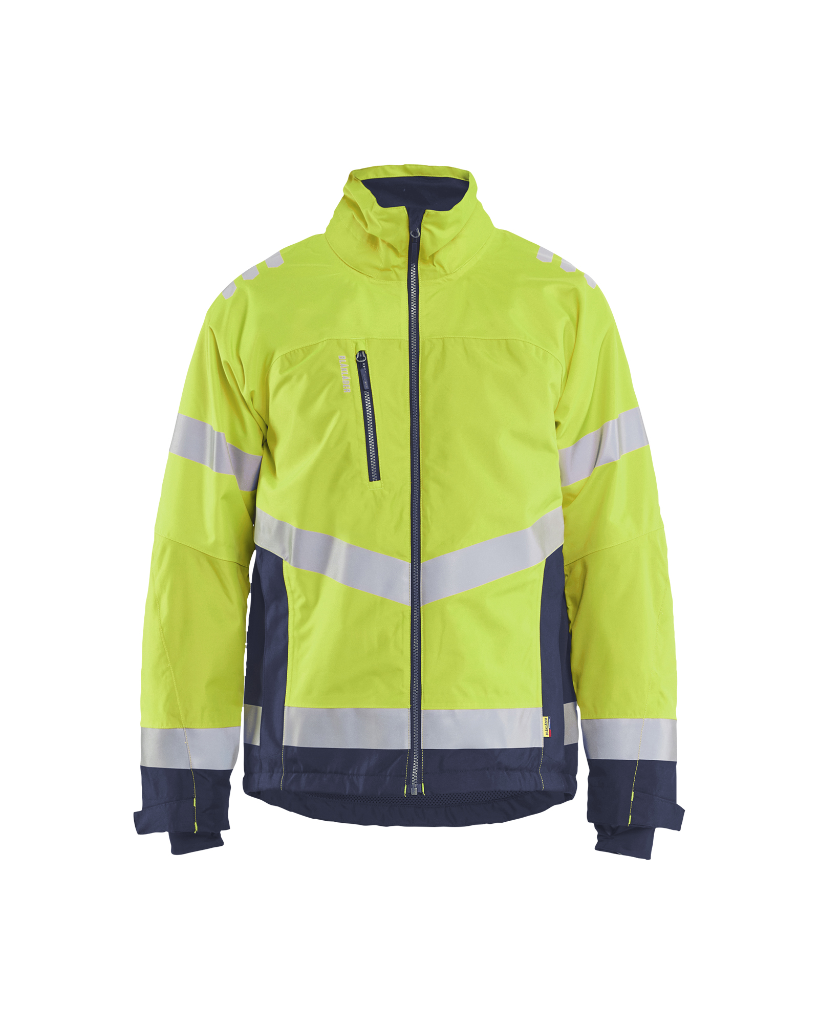 Blåkläder Winterjas High Vis 4780 - High Vis Geel/Marineblauw voorkant