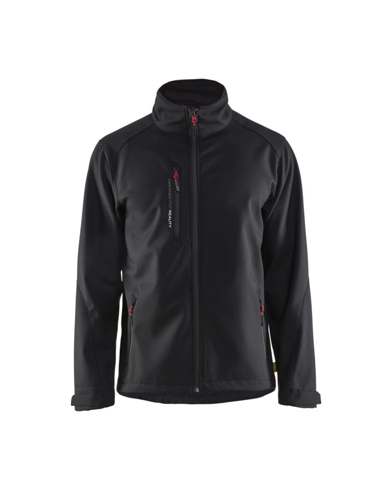Blåkläder Softshell jack 4752 - Zwart voorkant