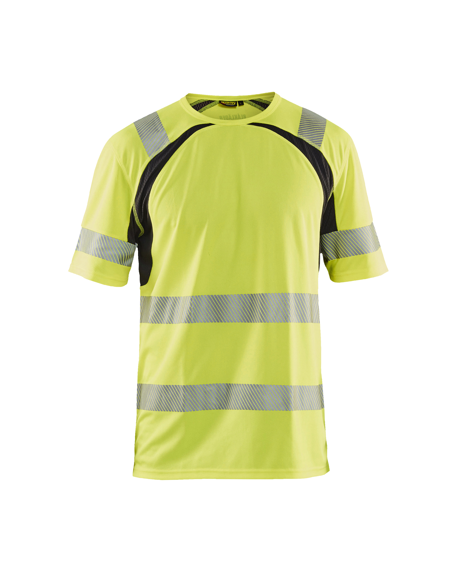 Blåkläder UV-T-shirt High Vis 3397 - High Vis Geel/Zwart voorkant