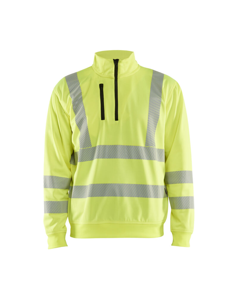 Blåkläder Sweatshirt met halve rits High Vis 3564