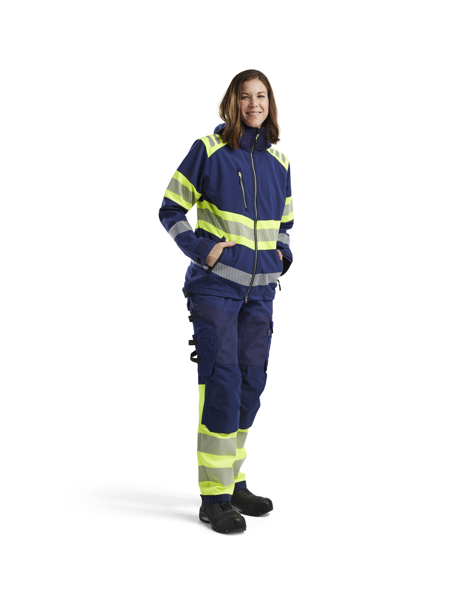Blåkläder Dames Softshell Jack High Vis 4404 detail 1