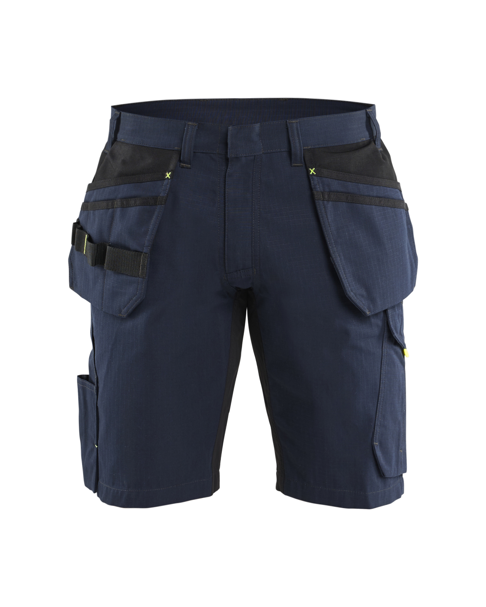 Blåkläder Service short met gereedschapszakken 1494 - kleur Donker marineblauw/High Vis Geel