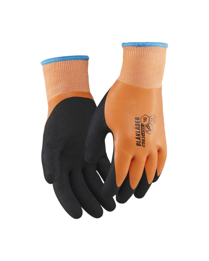 Blåkläder Snijbestendige handschoenen C Latex-gedipt gevoerd waterdicht 2983