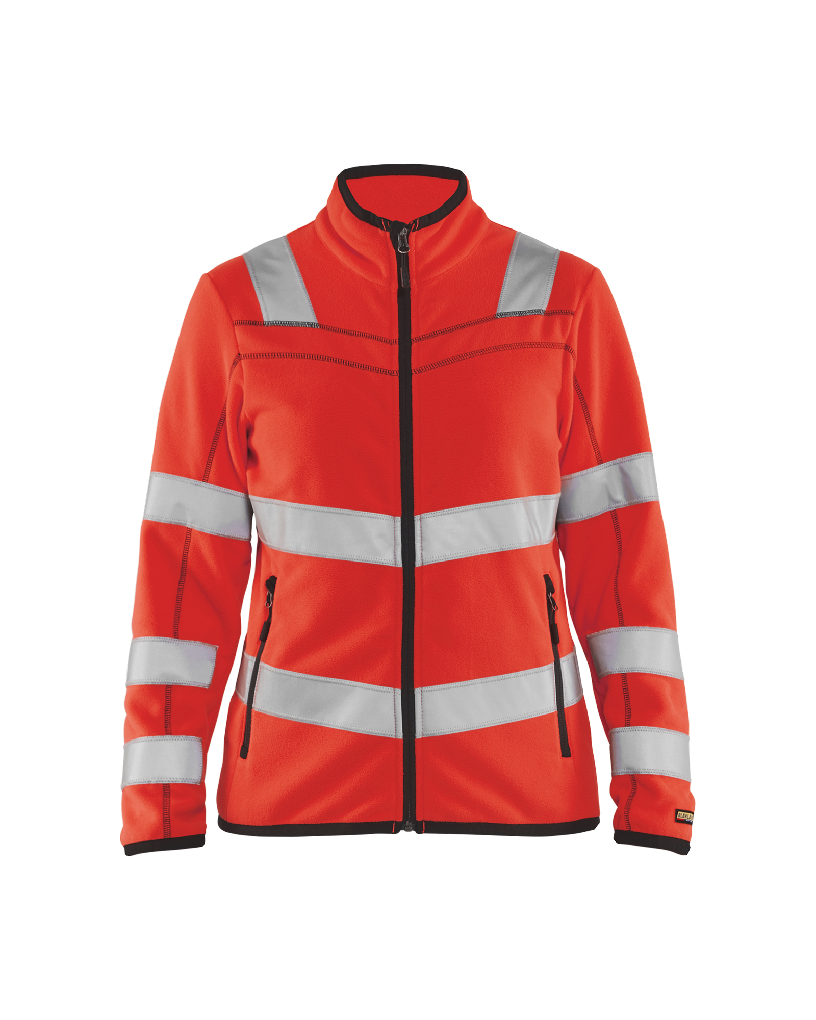 Blåkläder Dames Microfleecevest High Vis 4966 - High Vis Rood voorkant