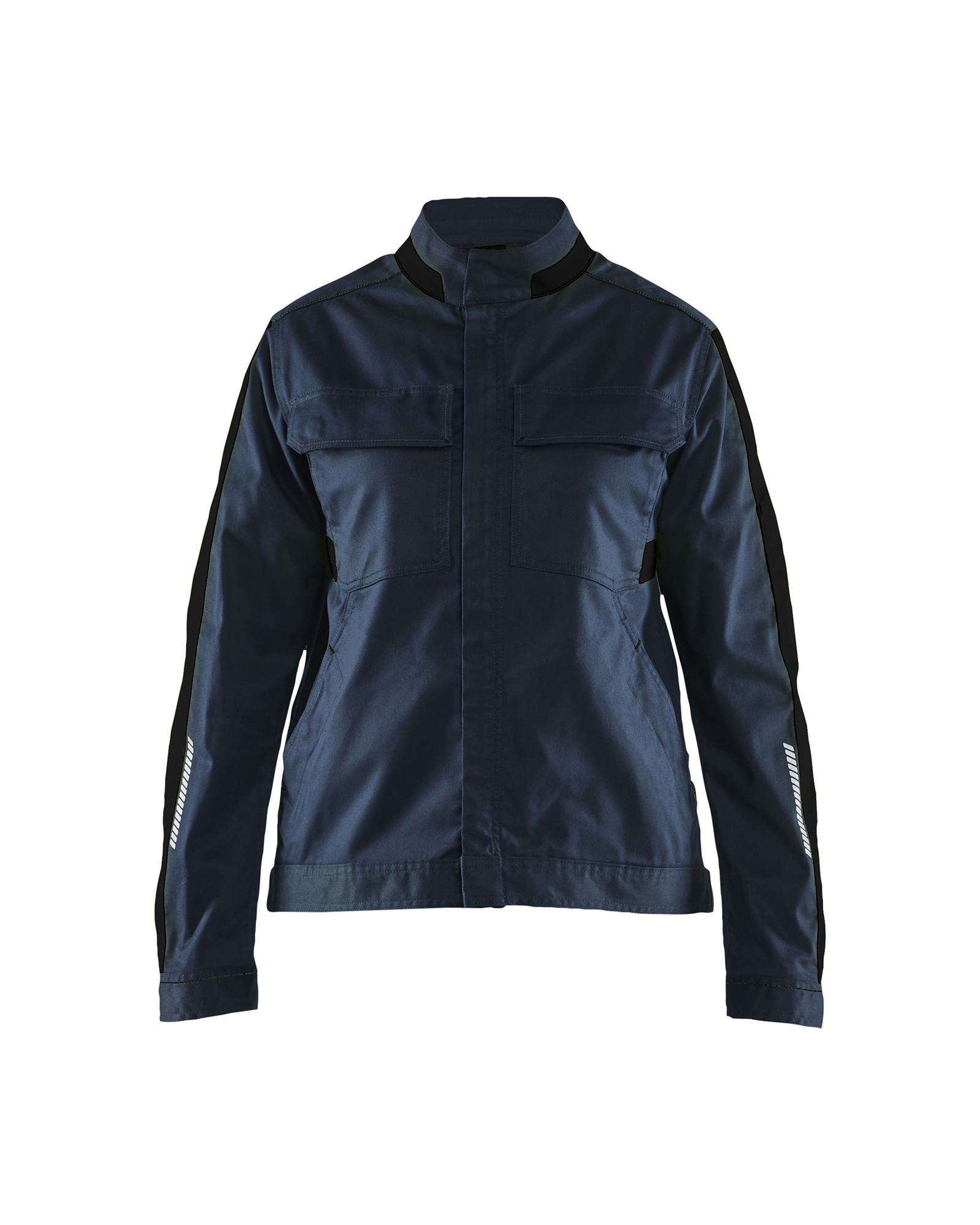 Blåkläder Dames Industrie jack stretch 4443 - Donker marineblauw / Zwart voorkant