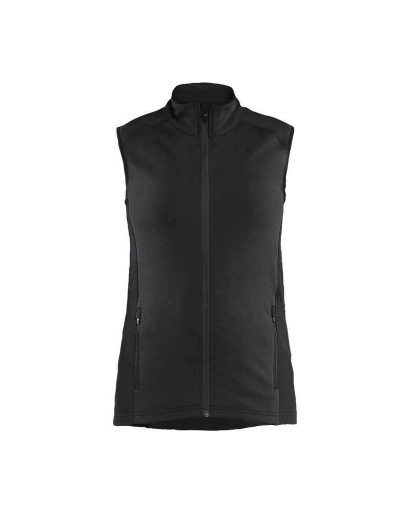 Blåkläder STRIKER Dames Bodywarmer fleece 4746 - Zwart voorkant