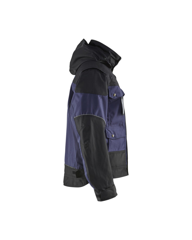 Blåkläder Winterjas 4886 - Marineblauw/Zwart zijkant