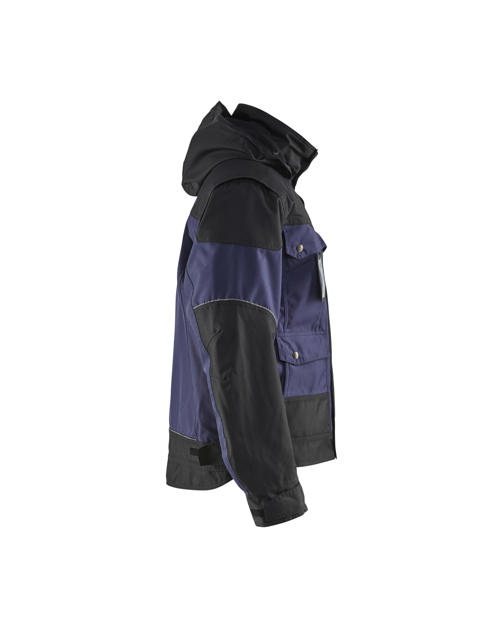 Blåkläder Winterjas 4886 - Marineblauw/Zwart zijkant