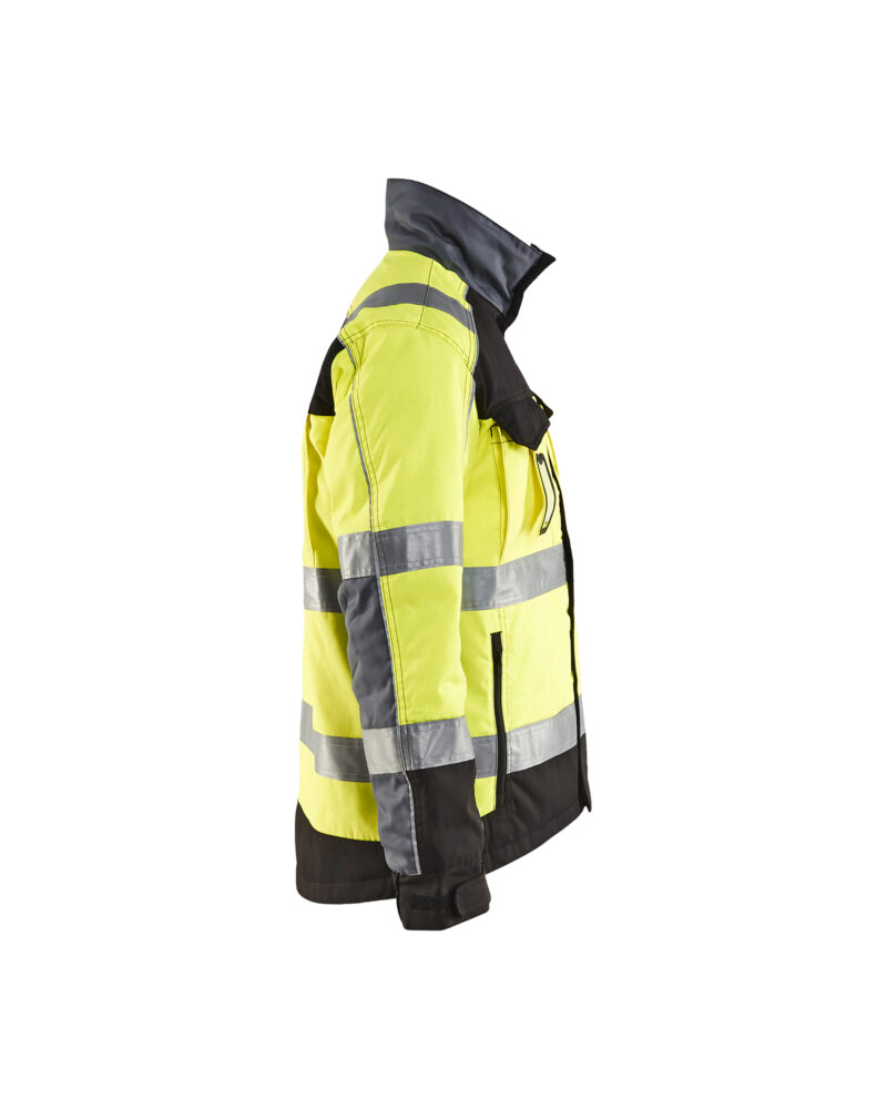 Blåkläder Winterjas High Vis 4851 - High Vis Geel/Zwart zijkant