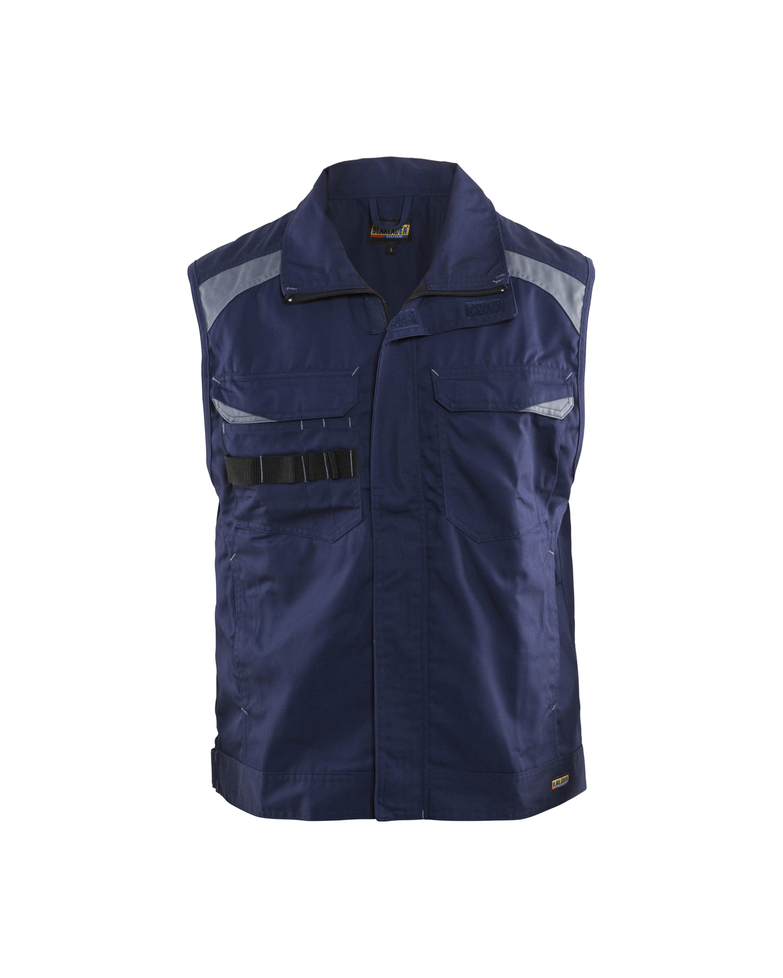 Blåkläder Industrie Werkvest. ongevoerd 3164 - Marineblauw / Grijs voorkant