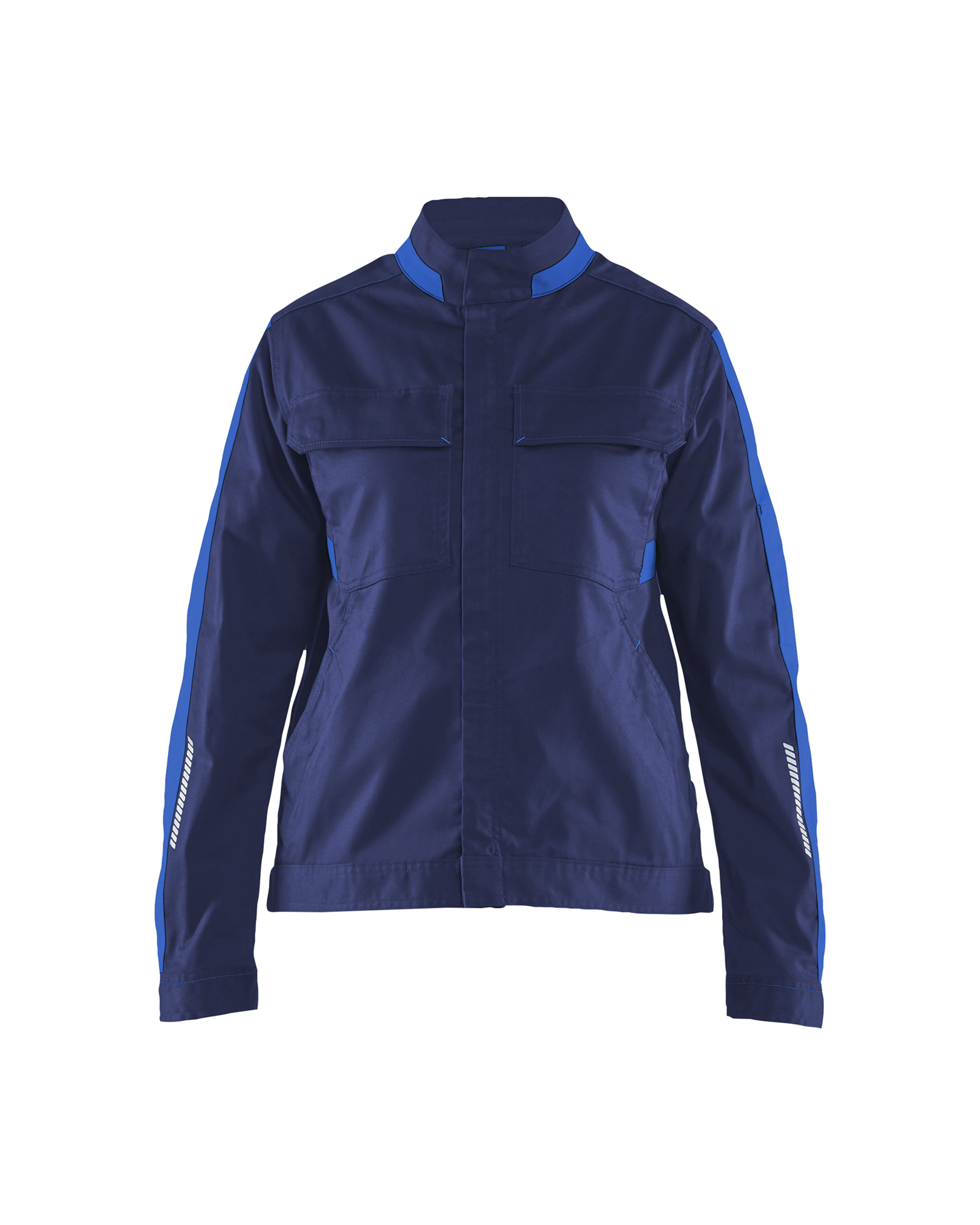 Blåkläder Dames Industrie jack stretch 4443 - Marineblauw / Korenblauw voorkant