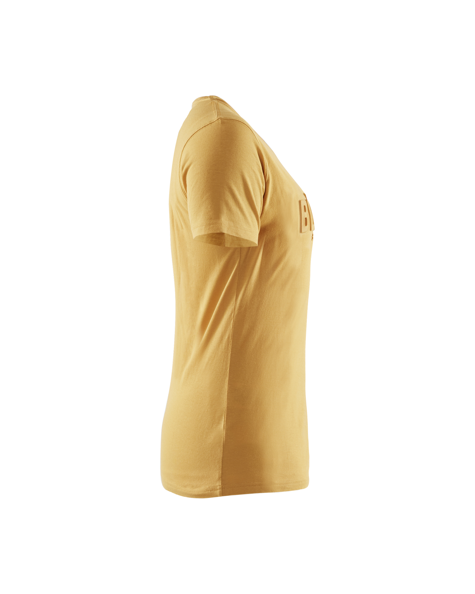 Blåkläder Dames T-shirt 3D 3431 - Honinggoud zijkant