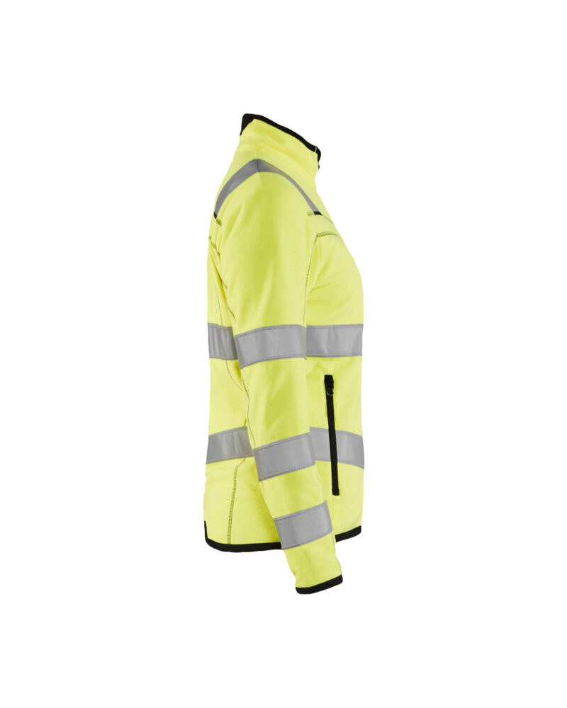 Blåkläder Dames Microfleecevest High Vis 4966 - High Vis Geel zijkant