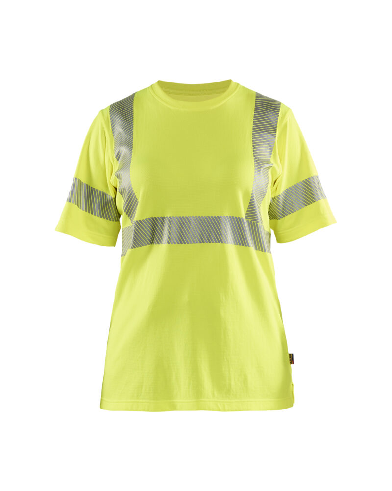 Blåkläder Dames T-shirt High Vis 3502 - High Vis Geel voorkant