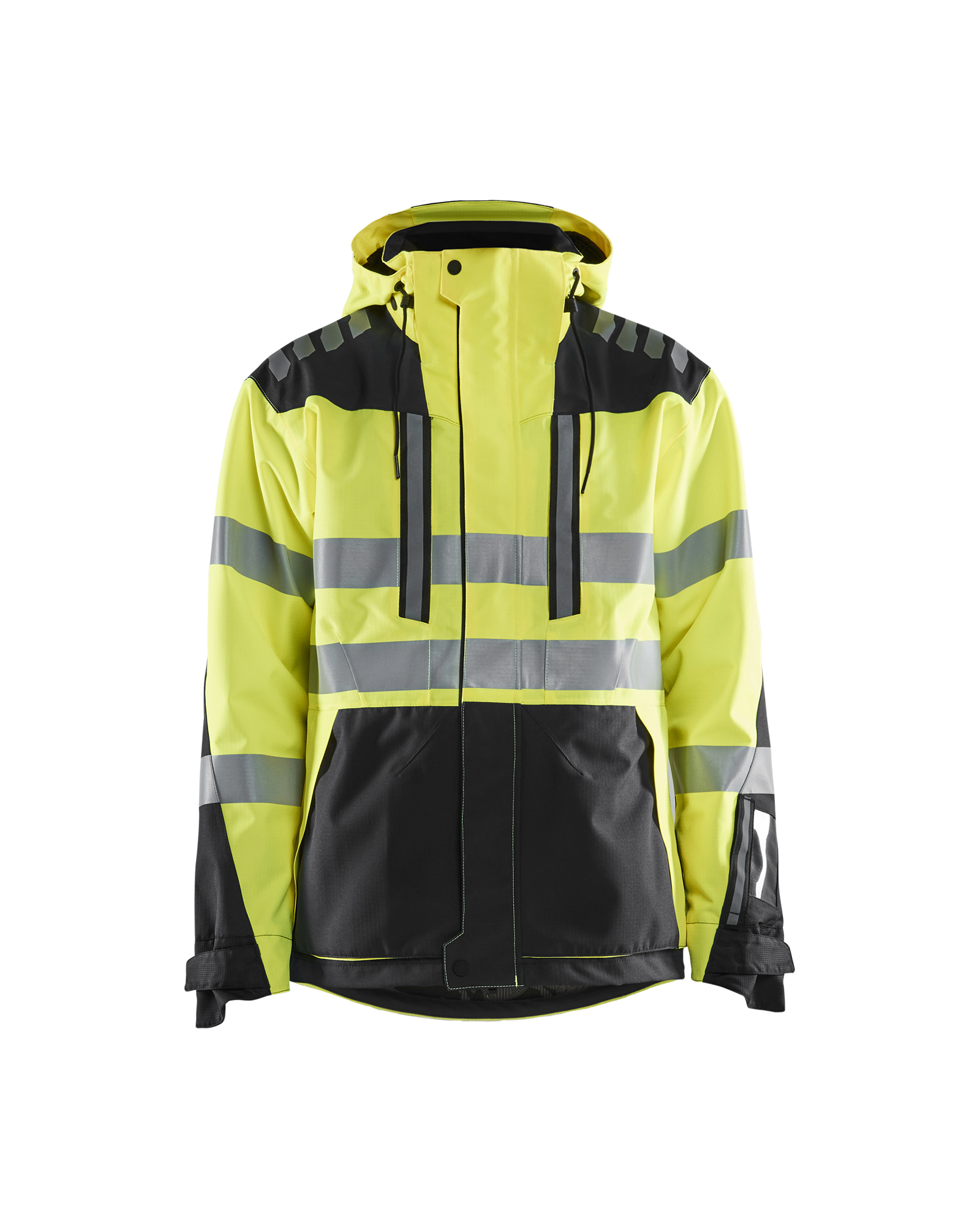 Blåkläder Shell jack High Vis 4496 - High Vis Geel/Zwart voorkant