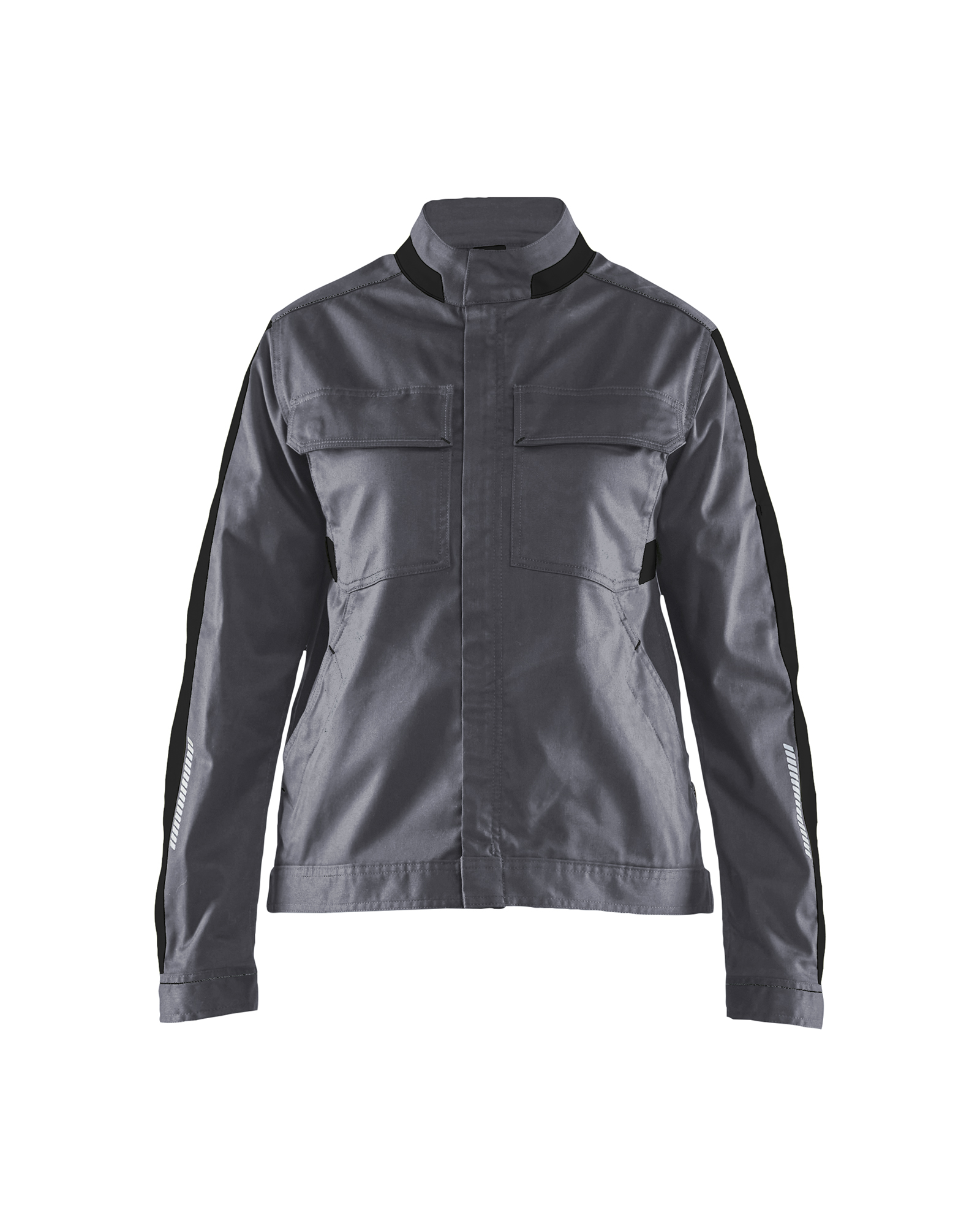 Blåkläder Dames Industrie jack stretch 4443 - Medium grijs / Zwart voorkant