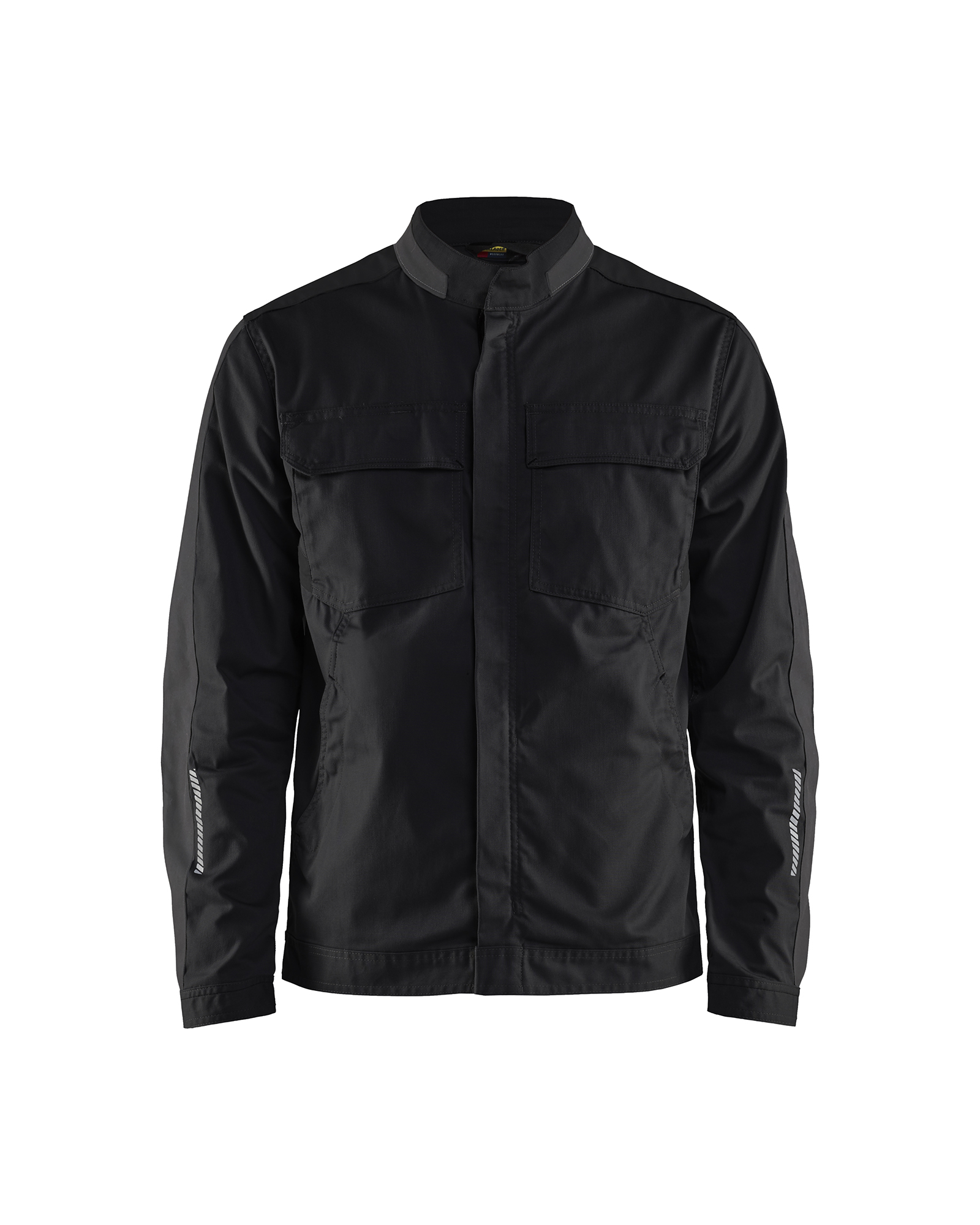 Blåkläder Industrie jack stretch 4444 - Zwart/Donkergrijs voorkant