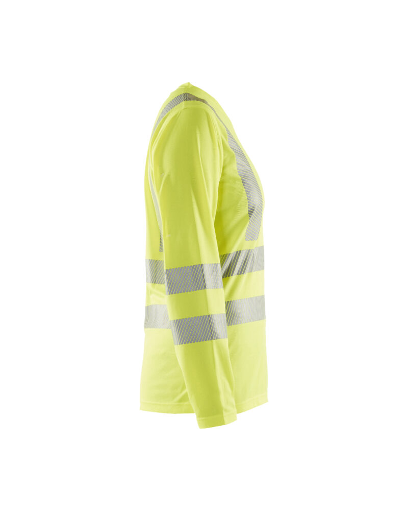 Blåkläder Dames UV-T-shirt lange mouwen High Vis 3485 - High Vis Geel zijkant