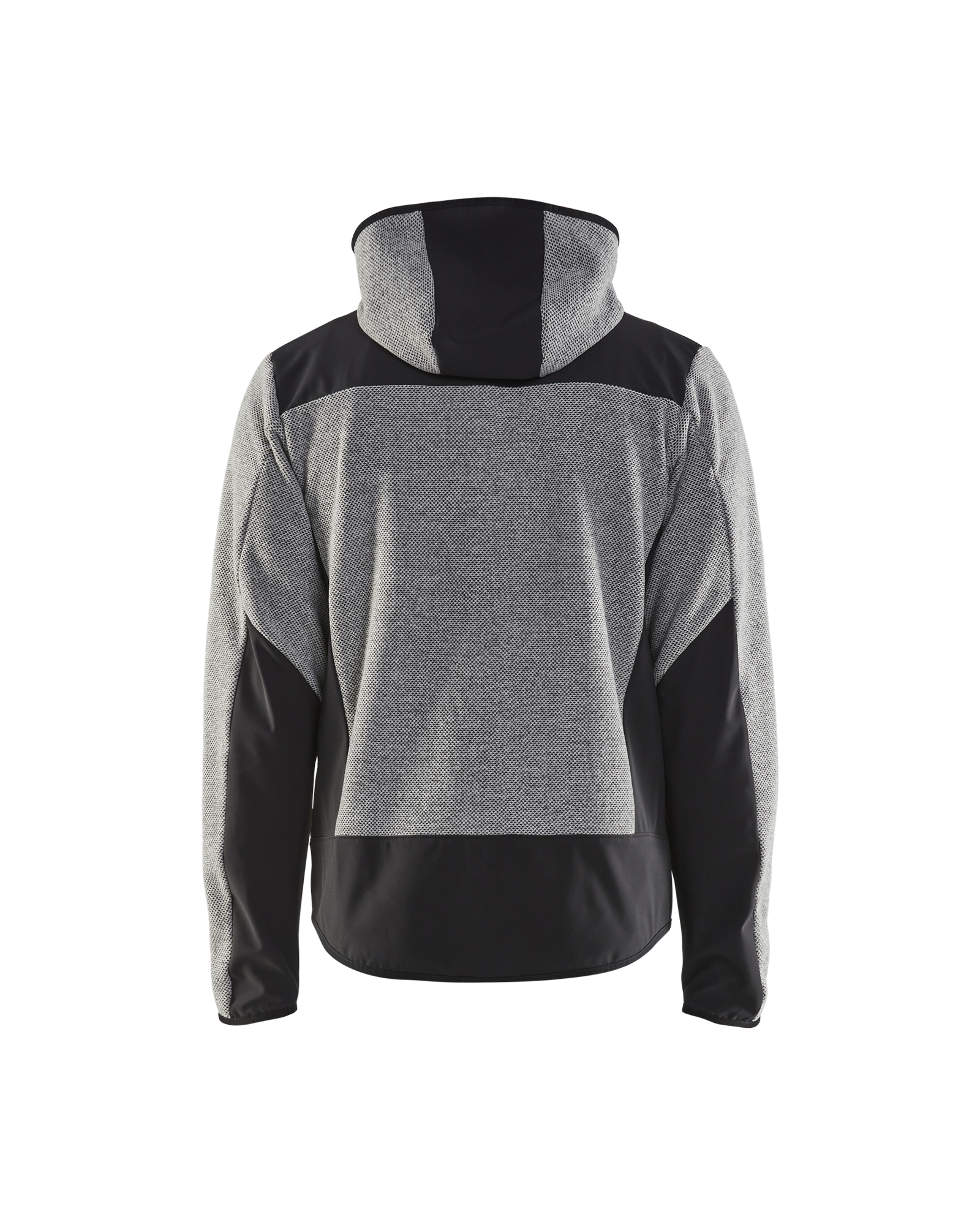 Blåkläder Gebreid jack met softshell 5940 - Grijs mêlee/Zwart achterkant