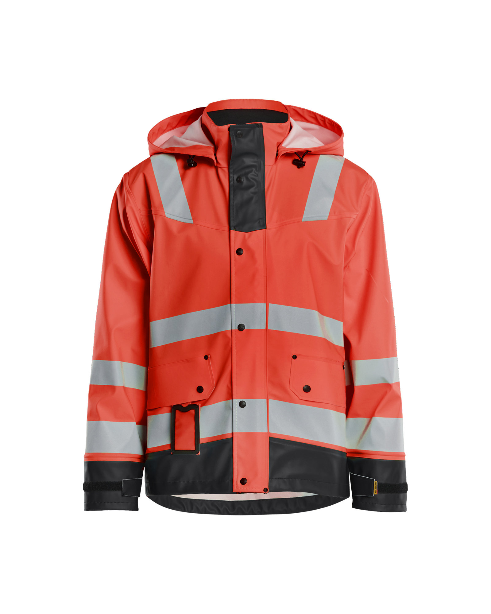 Blåkläder Regenjas High Vis LEVEL 2 4302 - High Vis Rood/Zwart voorkant