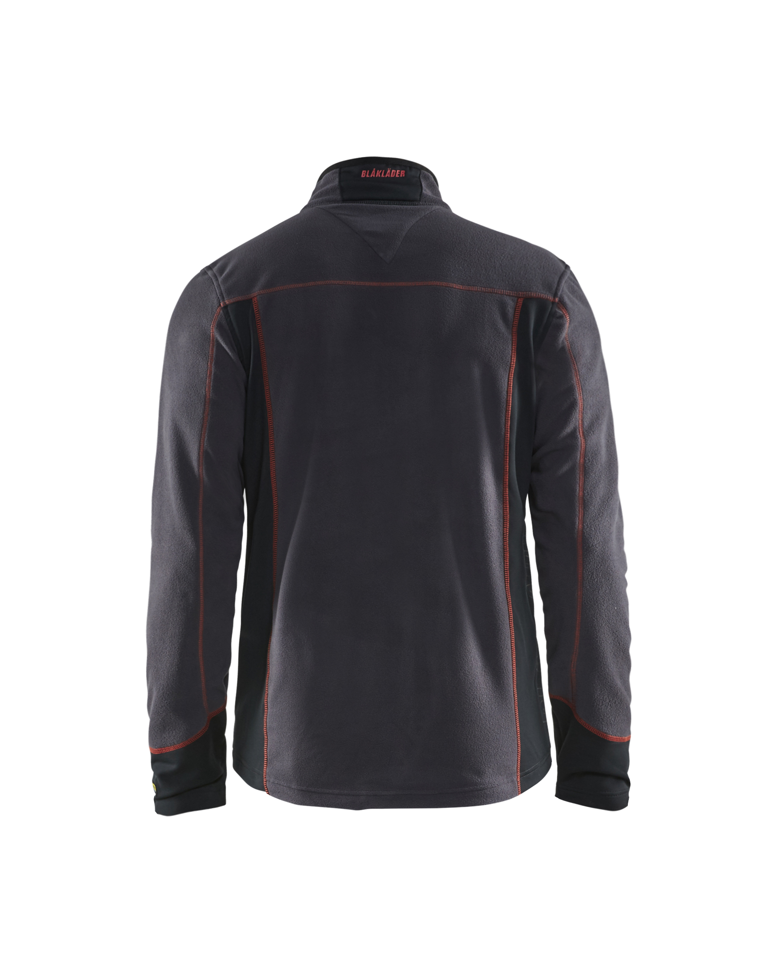 Blåkläder Microfleecevest 4995 - Donkergrijs/Rood achterkant