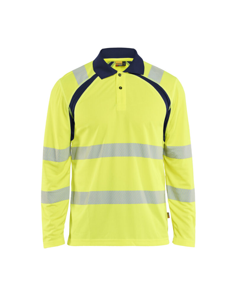 Blåkläder UV-Poloshirt lange mouwen High Vis 3598