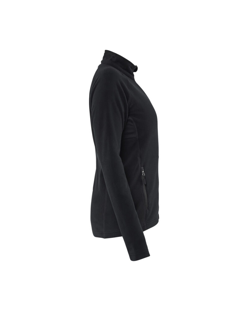 Blåkläder Dames microfleecevest 4722 - Zwart zijkant