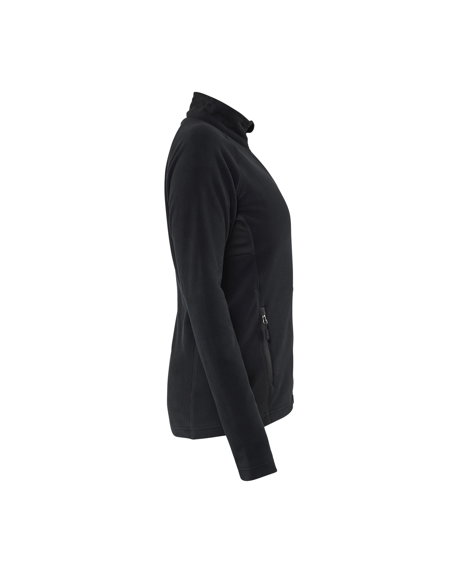 Blåkläder Dames microfleecevest 4722 - Zwart zijkant