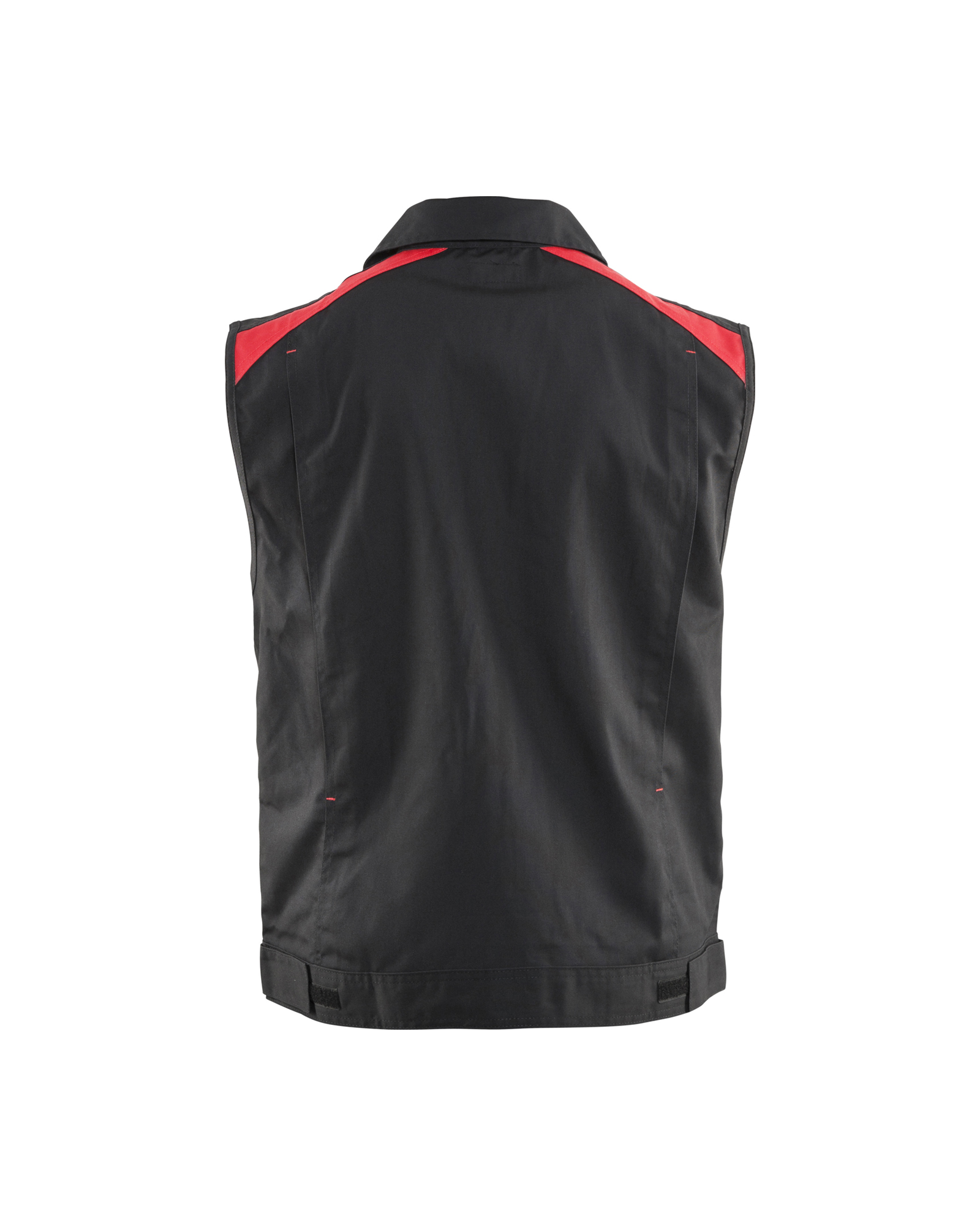 Blåkläder Industrie Werkvest. ongevoerd 3164 - Zwart/Rood achterkant