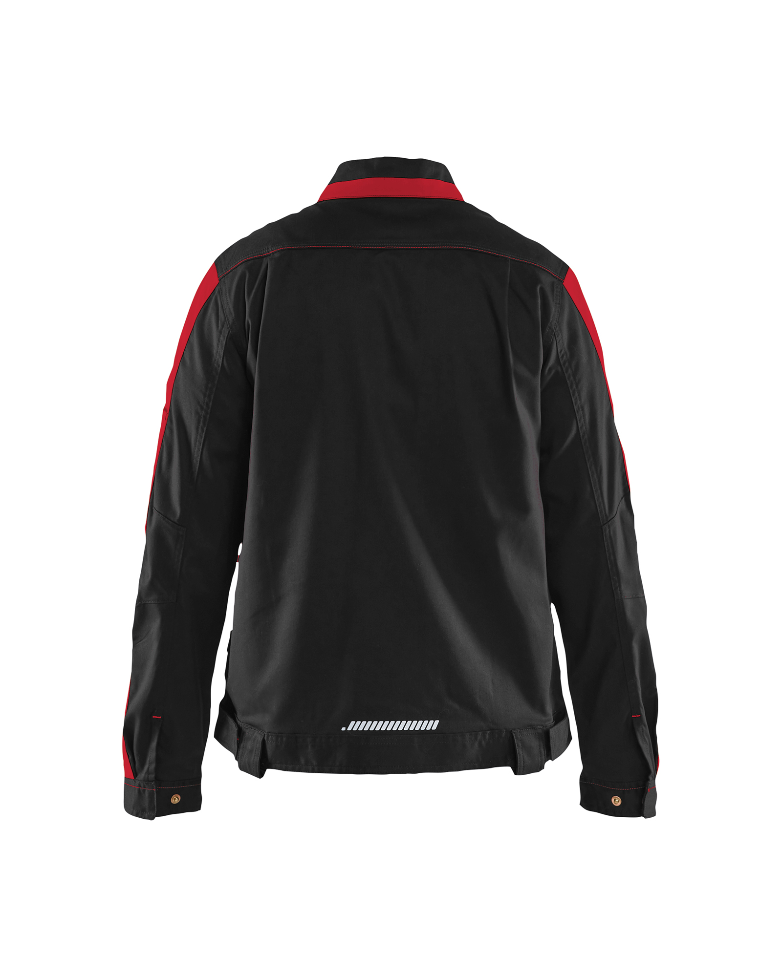 Blåkläder Dames Industrie jack stretch 4443 - Zwart/Rood achterkant