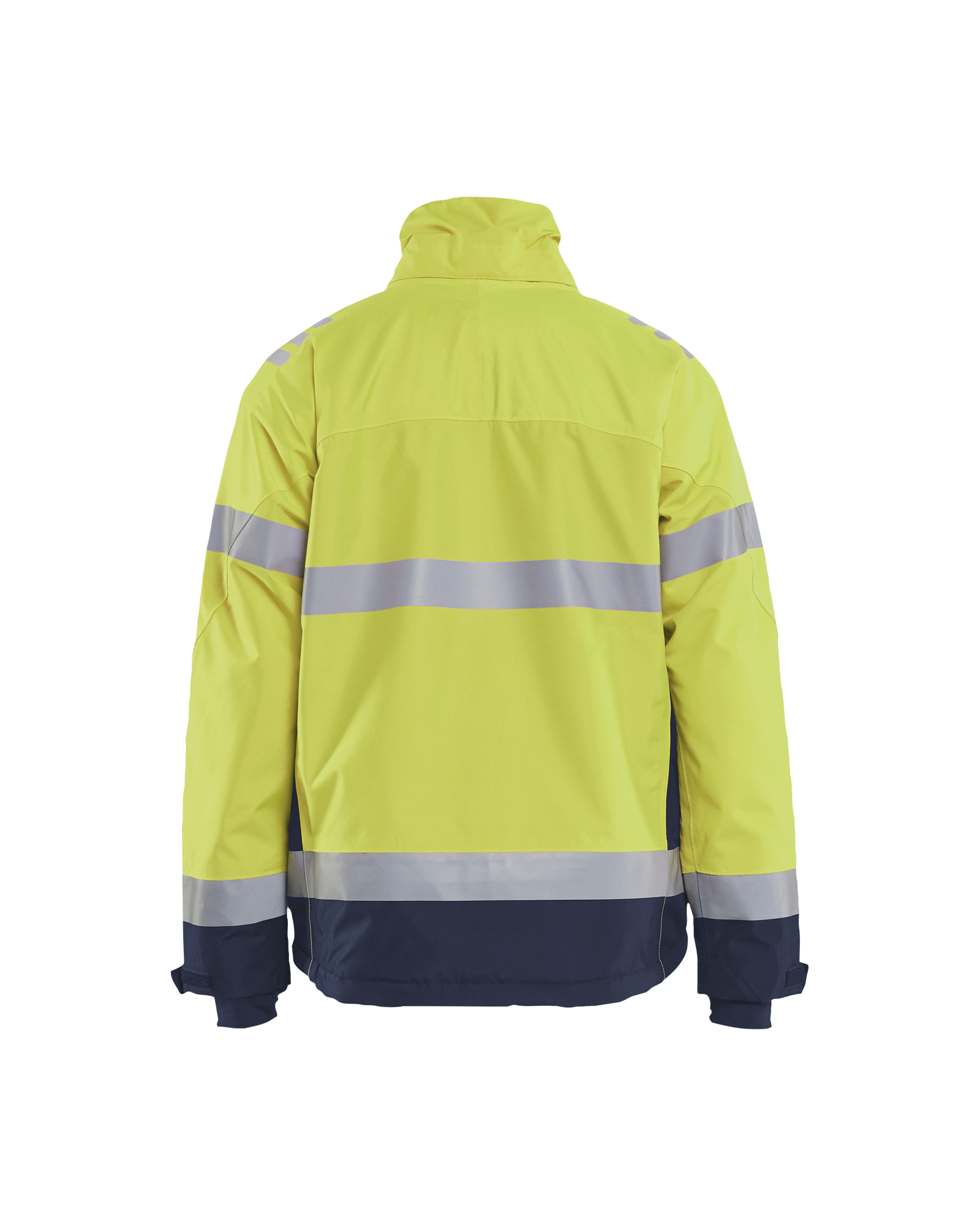 Blåkläder Winterjas High Vis 4780 - High Vis Geel/Marineblauw achterkant