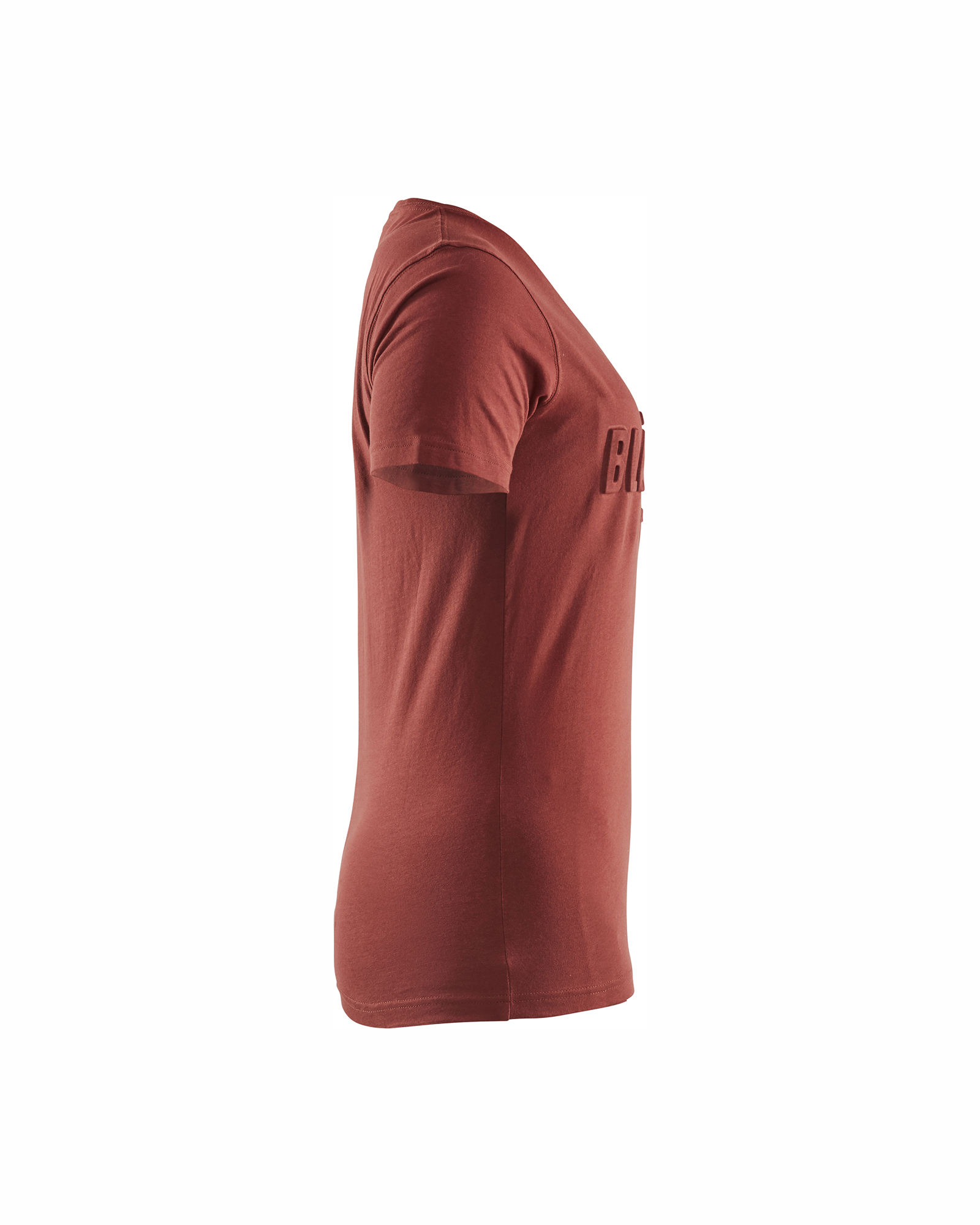 Blåkläder Dames T-shirt 3D 3431 - Gebrand rood zijkant