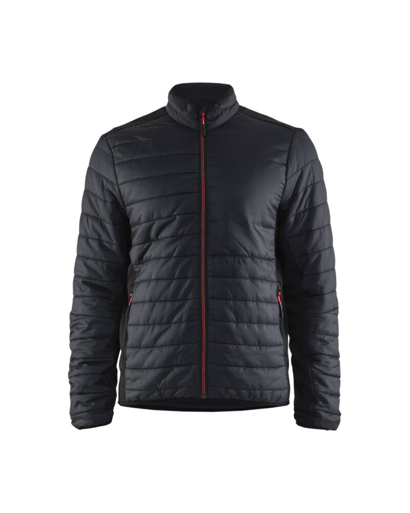 Blåkläder Warm gevoerd vest 4710 - Zwart/Rood voorkant