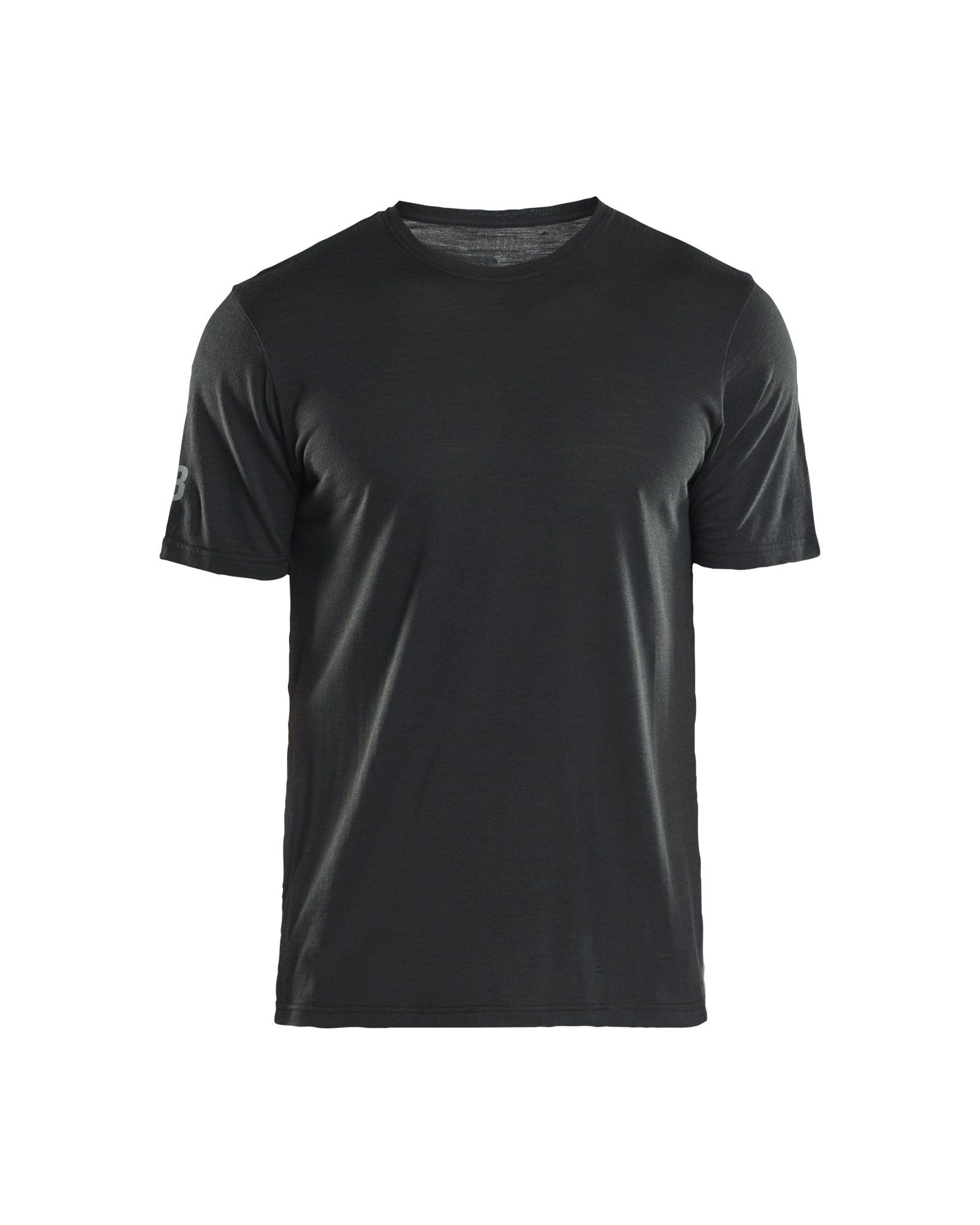 Blåkläder T-shirt merinowol 3536 - Zwart voorkant
