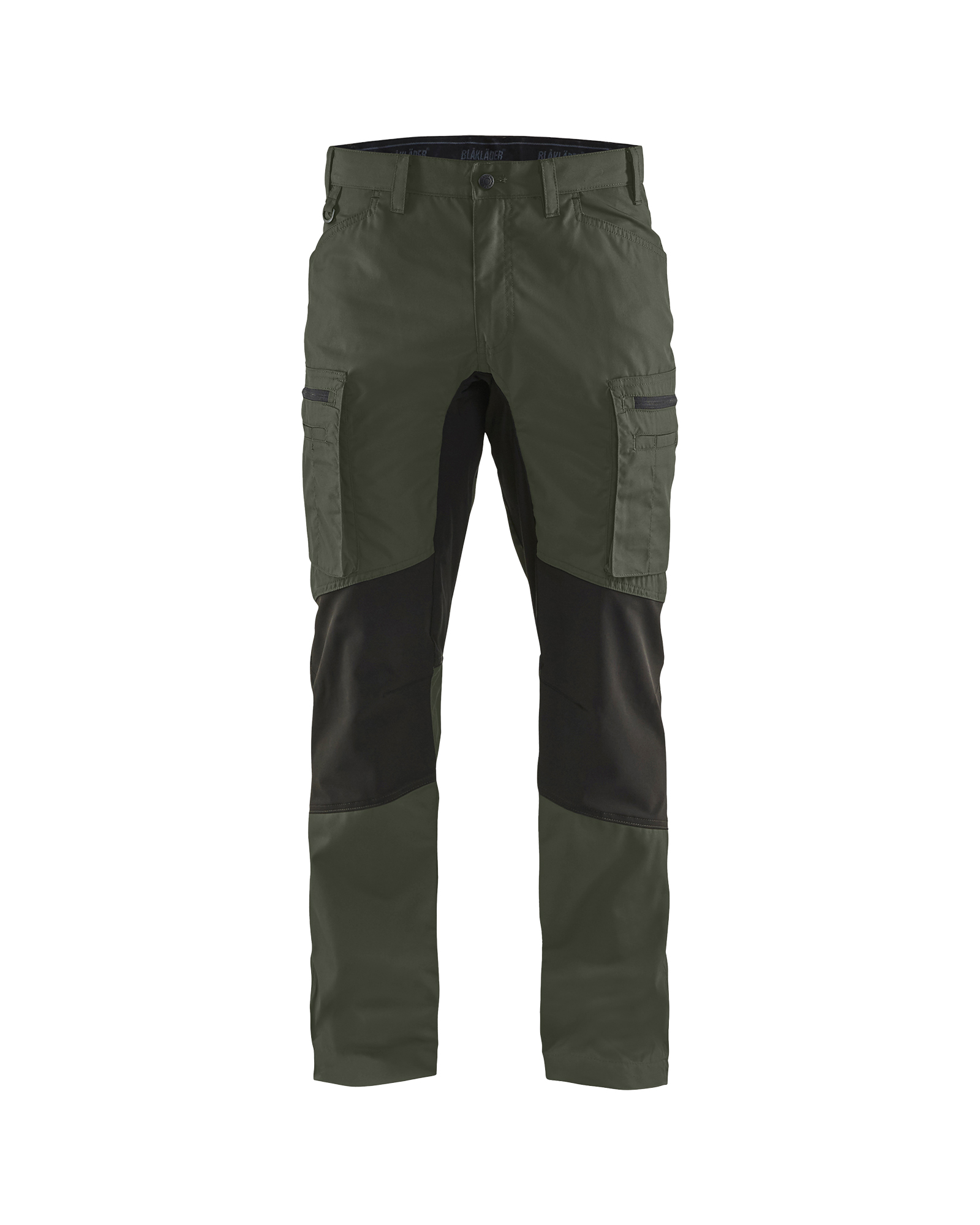 Blåkläder Service werkbroek stretch 14591845 - kleur Army groen/Zwart