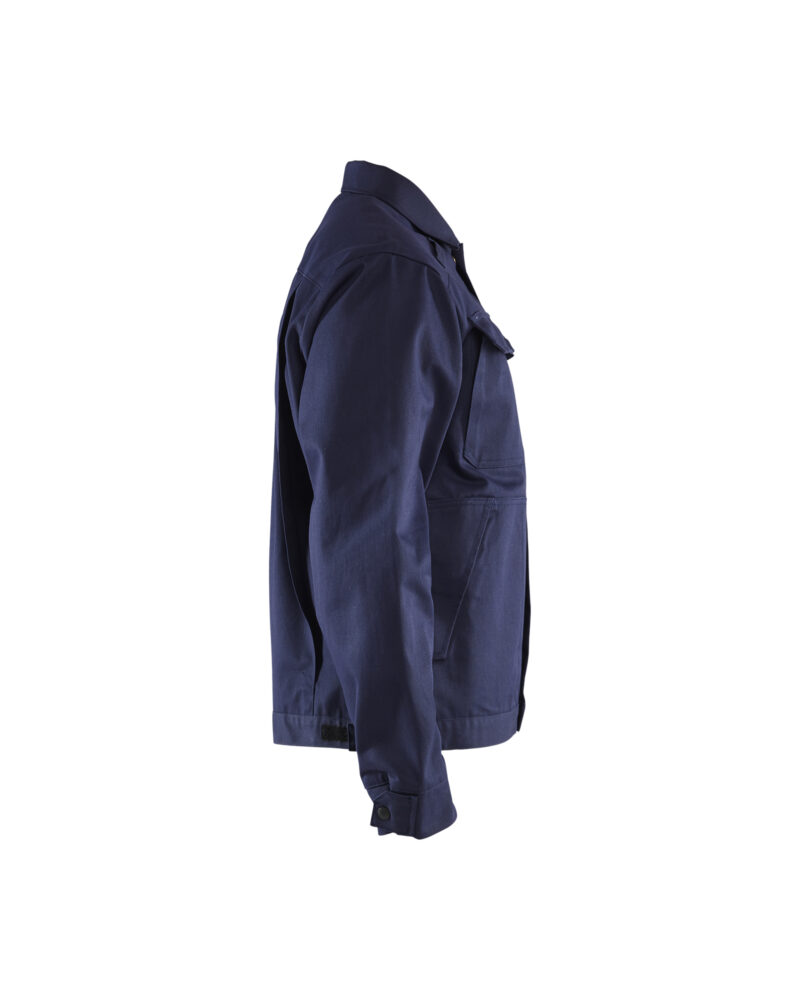 Blåkläder Vlamvertragend jack. Ongevoerd 4774 - Marineblauw zijkant