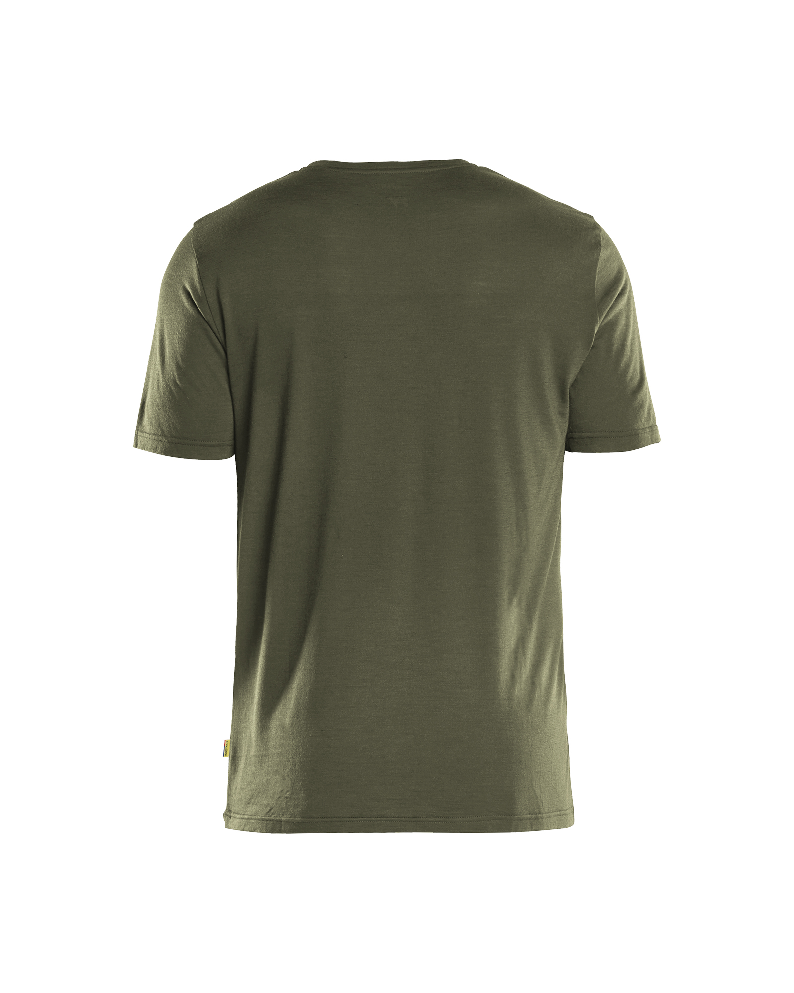 Blåkläder T-shirt merinowol 3536 - Donker herfstgroen achterkant