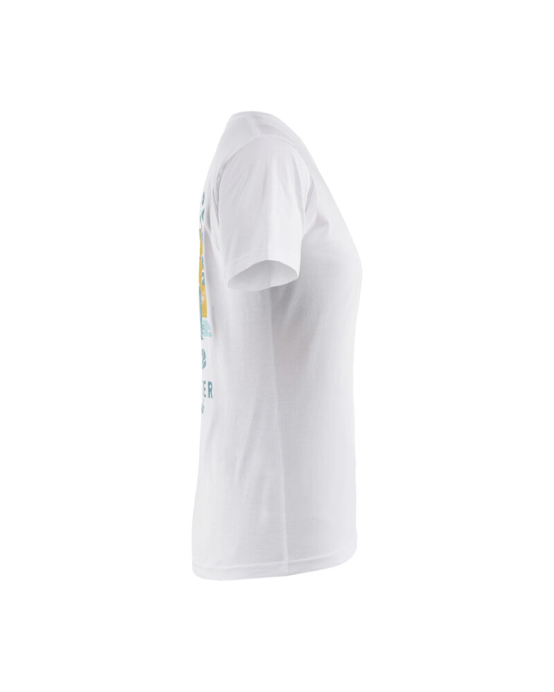 Blåkläder Dames T-shirt Blåkläder Beach Club 9417 - Wit zijkant