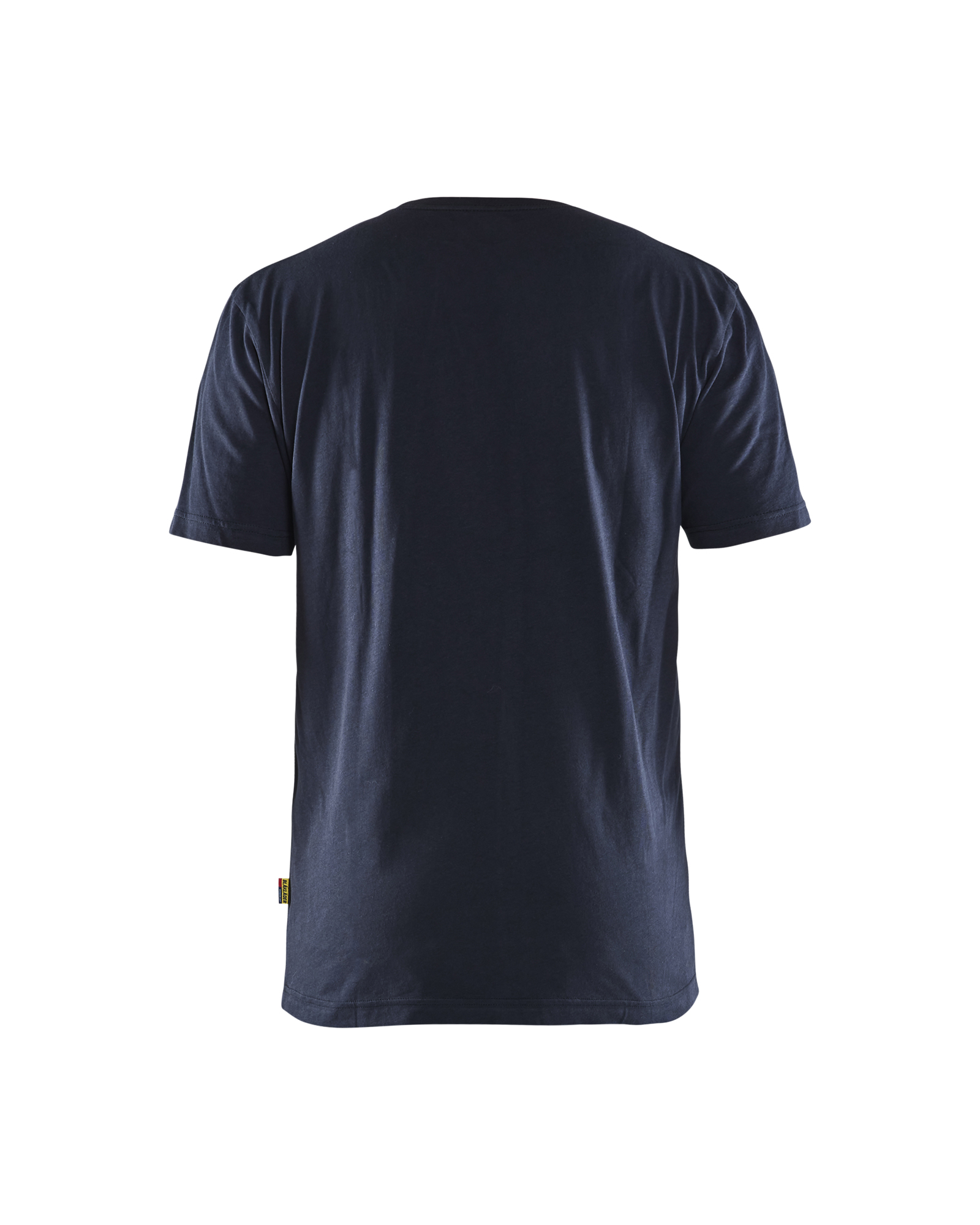 Blåkläder T-shirt 3379 - Donker marineblauw / High Vis Geel achterkant