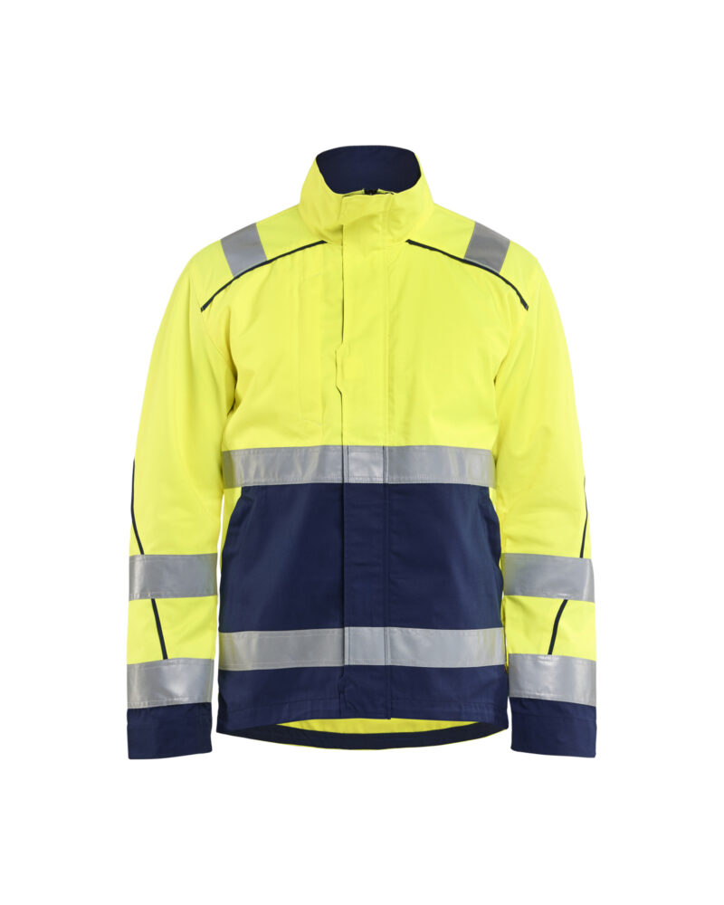 Blåkläder Jack High Vis 4429 - High Vis Geel/Marineblauw voorkant