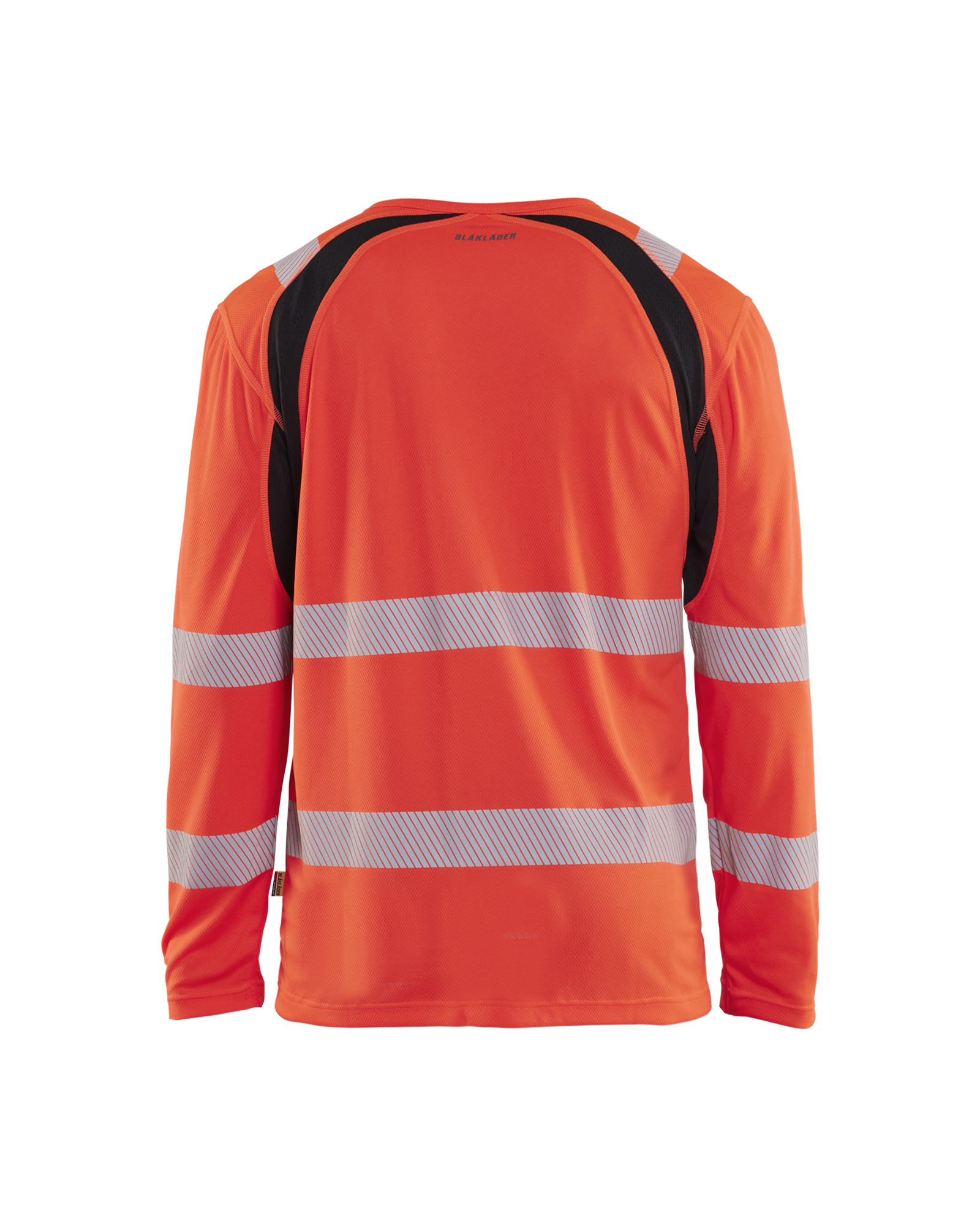 Blåkläder UV-T-shirt lange mouwen High Vis 3599 - High Vis Rood/Zwart achterkant